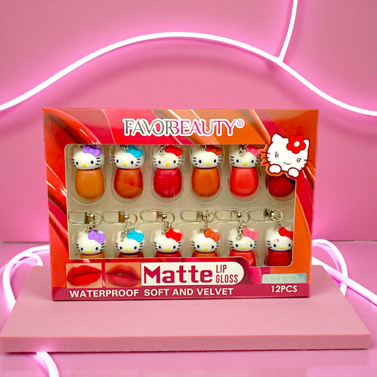 LABIAL MATTE  HELLO KITTY 12 PZ LG3566