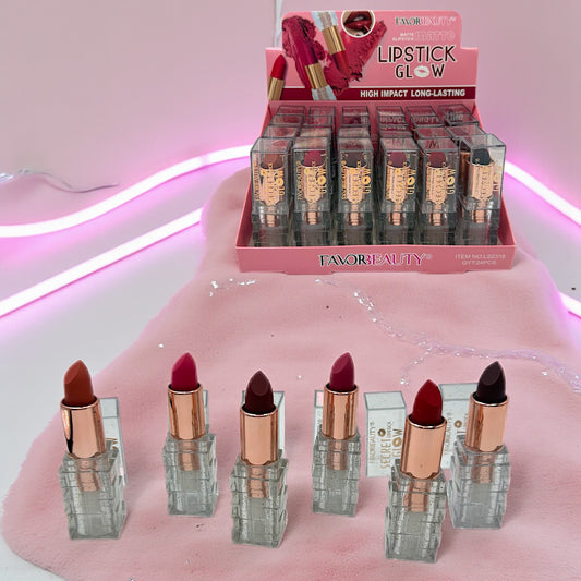 LABIAL EN BARRA CUADROS TRANSPARENTE 24 PZ LS2318