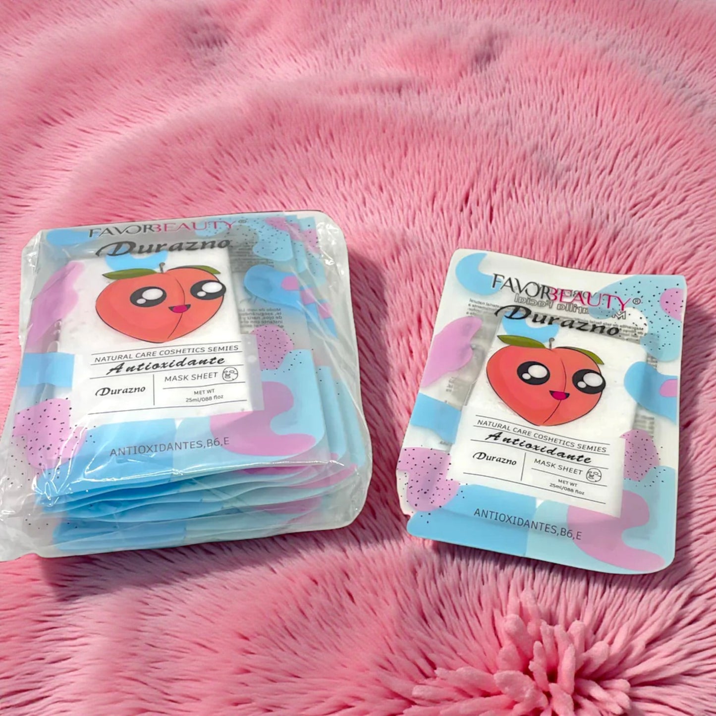 MASCARILLA FACIAL ANTIOXIDANTE DURAZNO 10 PZ B5582