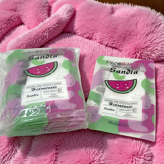 MASCARILLA FACIAL HIDRATANTE SANDIA 10 PZ B5585