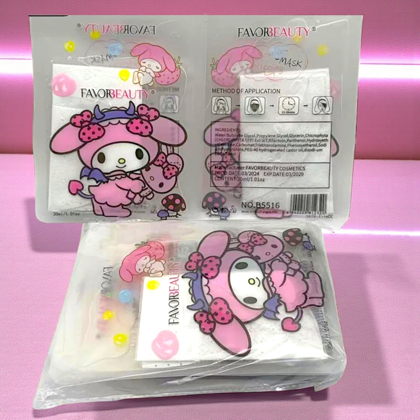 MASCARILLA FACIAL MY MELODY 10 PZ B5516