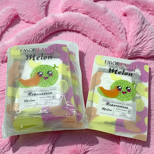 MASCARILLA FACIAL REPARADORA MELON 10 PZ B5588