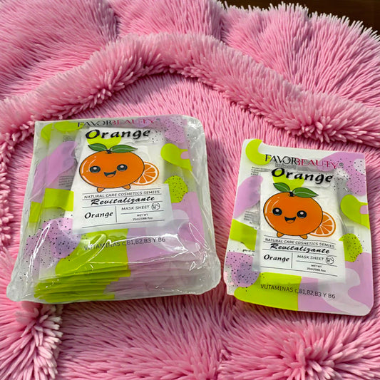 MASCARILLA FACIAL REVITALIZANTE NARANJA 10 PZ B5592