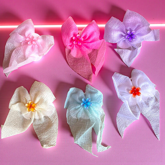 MOÑO CON FLORECITA 12 PZ N1206