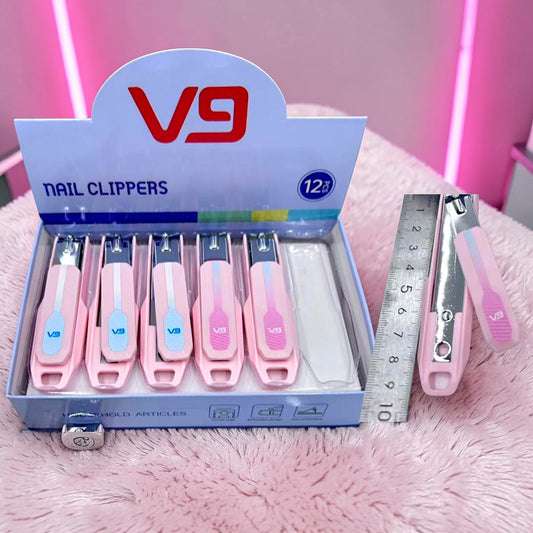CORTA UÑAS ROSITAS V9 12 PZ V843