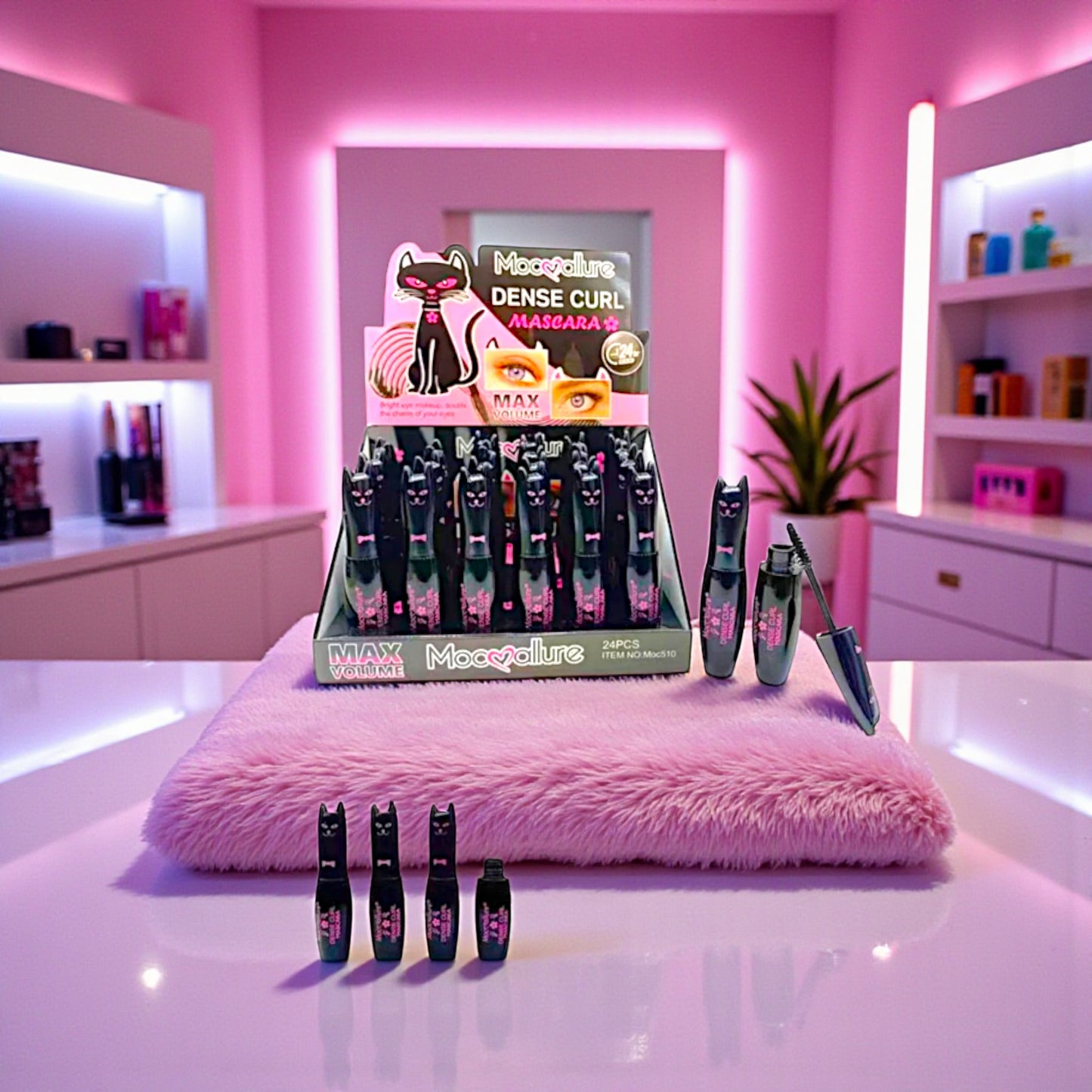 MASCARA DE PESTAÑAS DE GATITO 24 PZ M3511