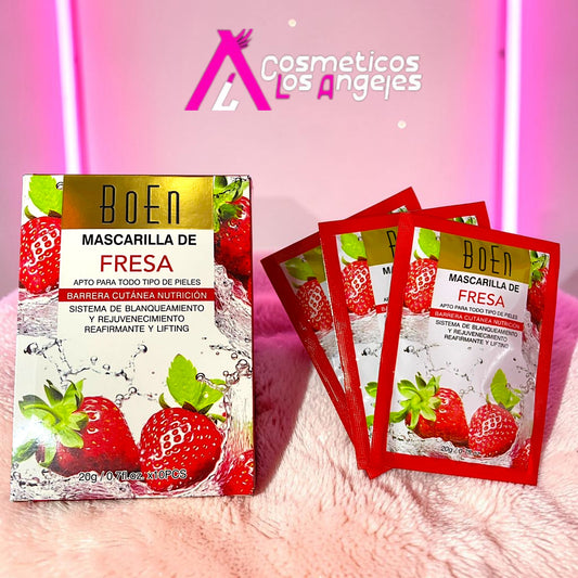 MASCARILLA PEEL-OFF FRESA 10 PZ MC1009
