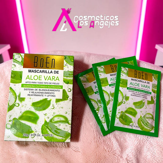 MASCARILLA PEEL-OFF ALOE VARA 10 PZ MC1011