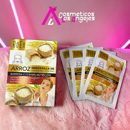 MASCARILLA PEEL-OFF ARROZ 10 PZ MC1019
