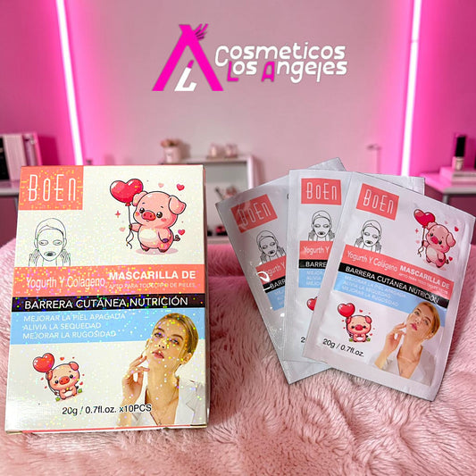 MASCARILLA PEEL-OFF YOGURT Y COLAGENO 10 PZ MC1026