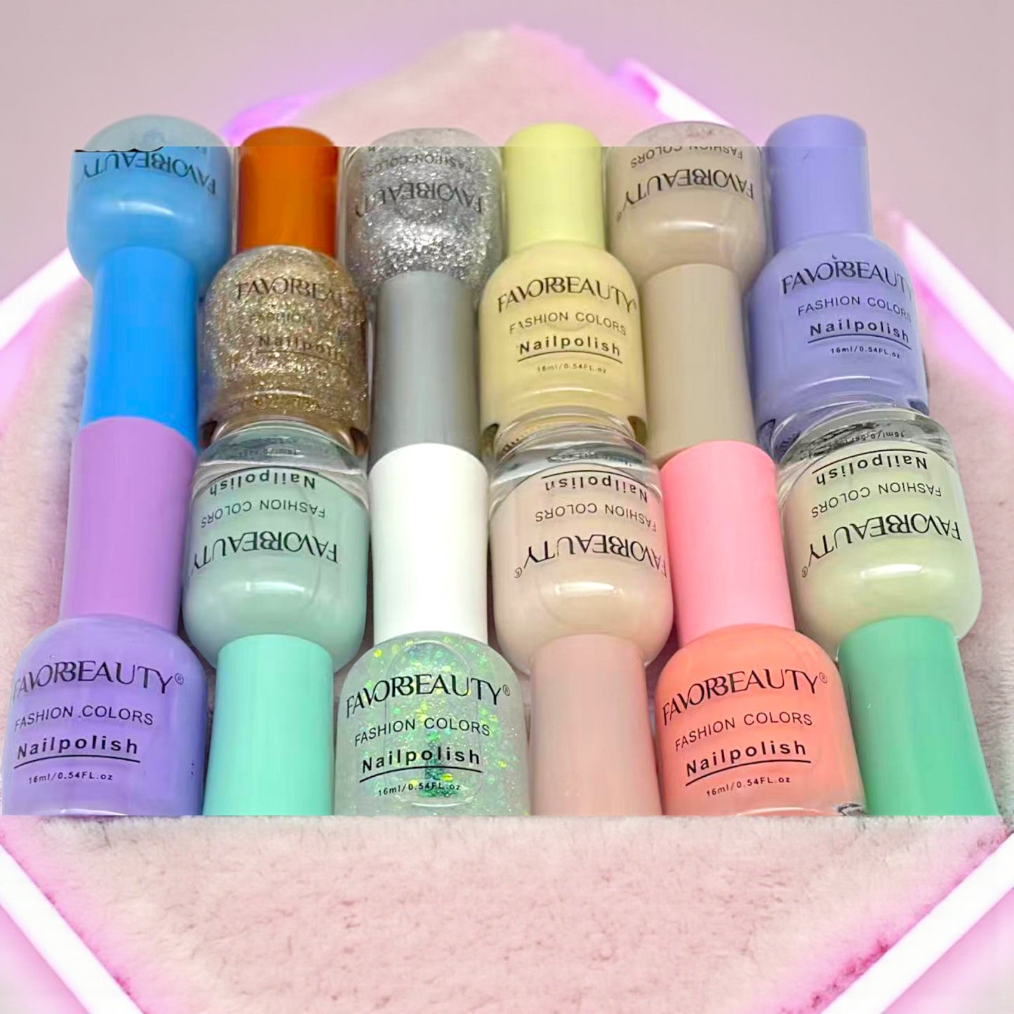 ESMALTE DE UÑAS SURTIDO 12 PZ N1-V.