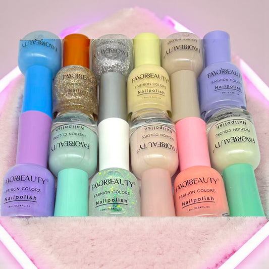 ESMALTE DE UÑAS SURTIDO 12 PZ N1-V.