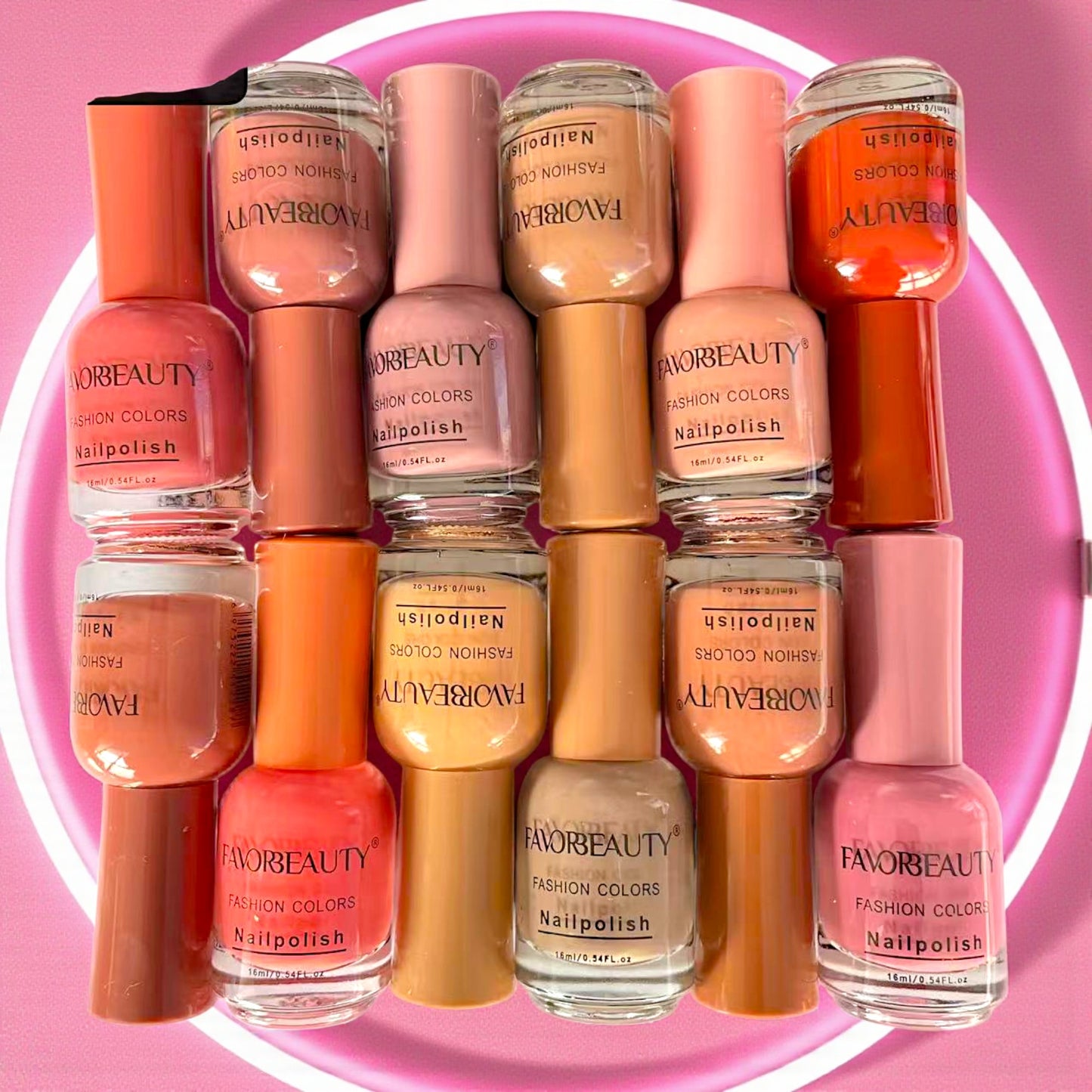 ESMALTE DE UÑAS NUDE 12 PZ NP8007.