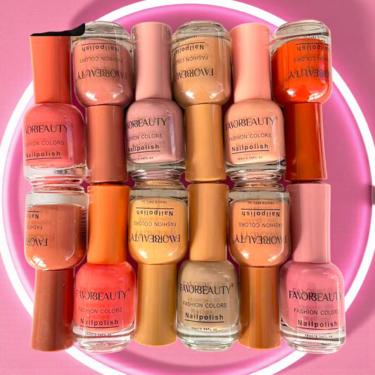 ESMALTE DE UÑAS NUDE 12 PZ NP8007.