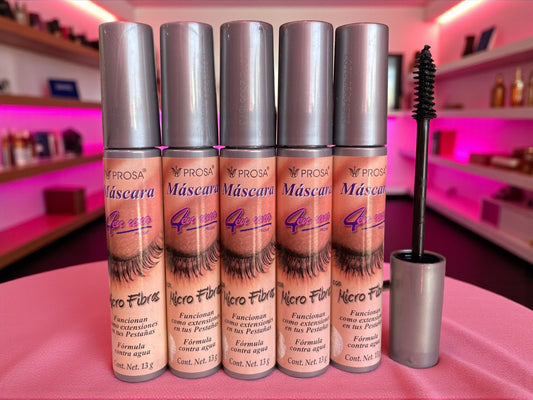 MASCARA DE PESTAÑAS PROSA TAPA GRIS MICROFIBRA.