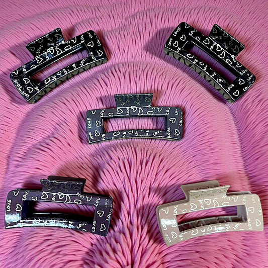 PINZA RECTANGULAR CORAZONES 12 PZ FJ4002