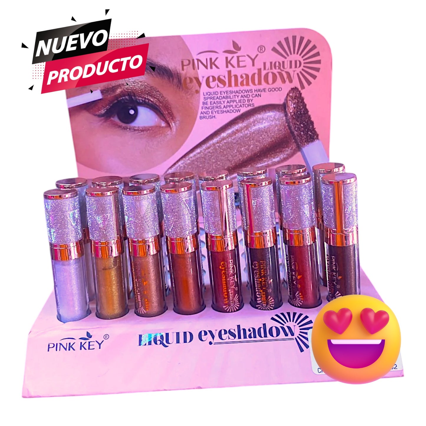 Sombras Liquidas Pink Key Serie de 8 PCS PK16.