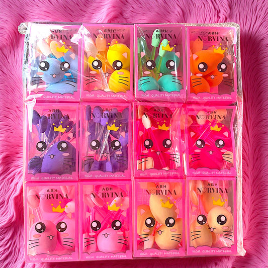 APLICADORES DE SOMBRAS Y ESPONJITAS 12 PZ PP3926