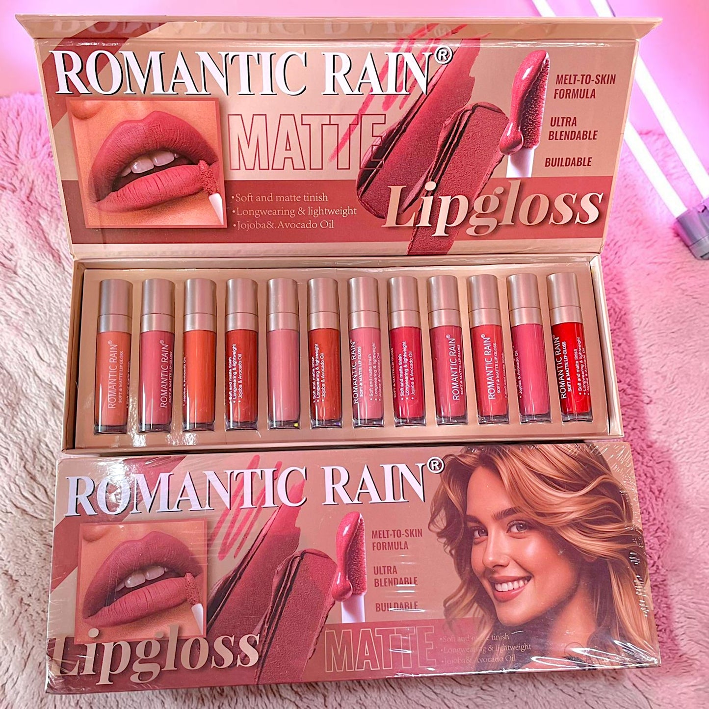 SET DE LABIALES ROMANTIC RAIN 12 PZ R5005