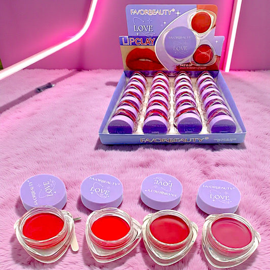 TARRITO DE RUBOR Y LABIAL EN CREMA 24 PZ BL9346