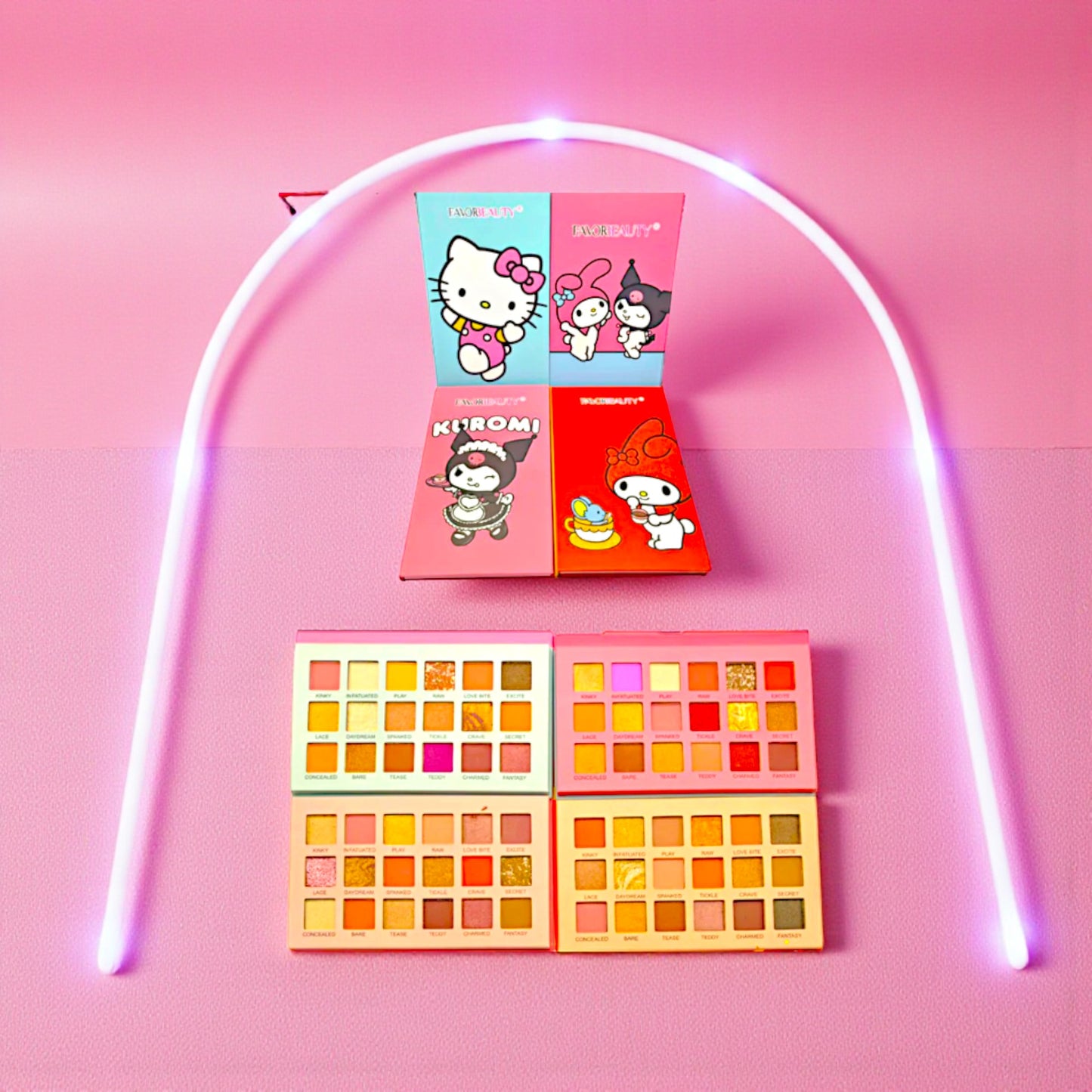 SERIE SOMBRA DE 3 PZ KUROMY Y HELLOW KITTY ES6412