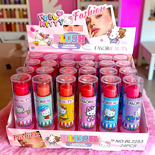 RUBOR EN BARRA HELLO KITTY CAJA CON 24 PZ BL2253