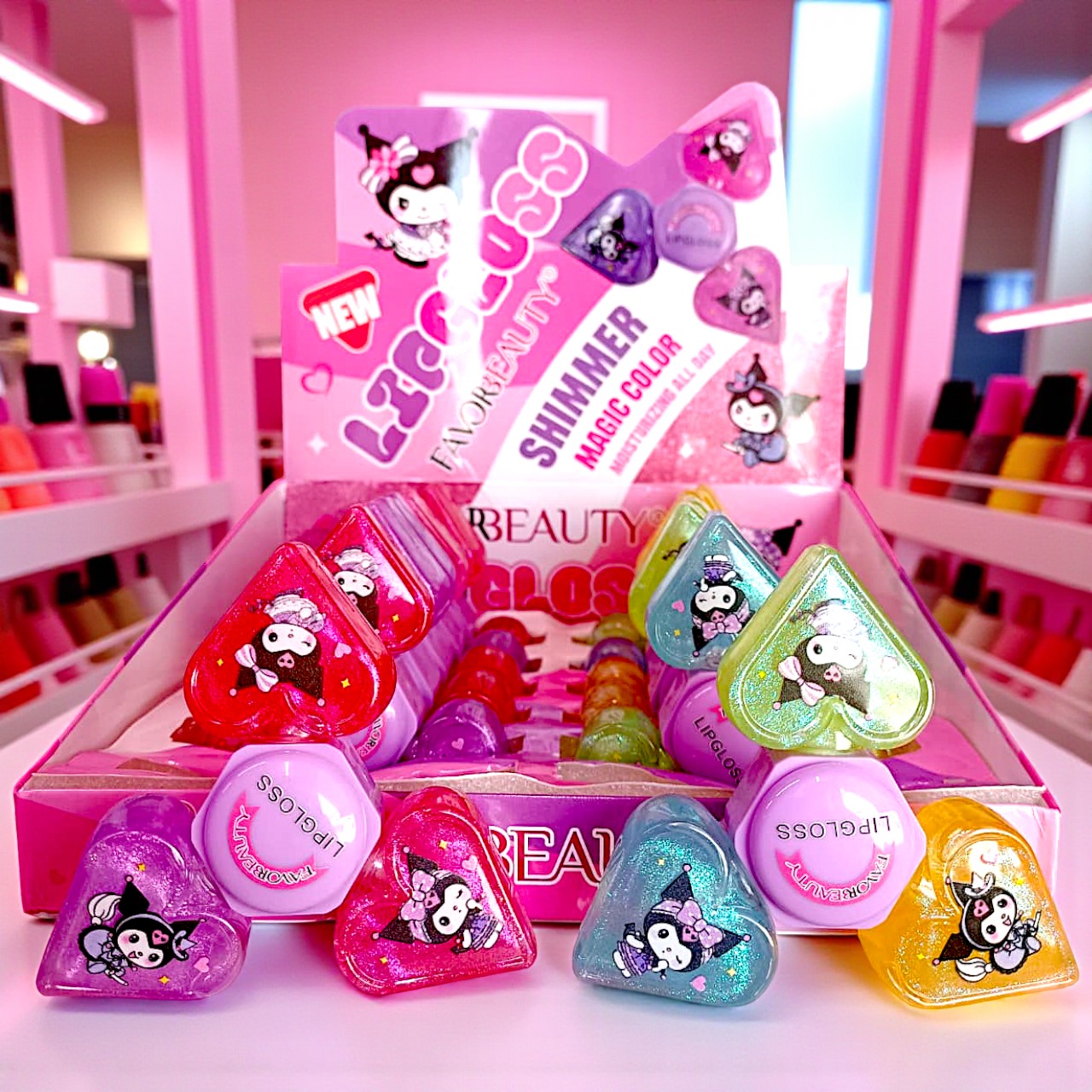 3EN1 GLOSS SPINNER CAJA CON 12PZS LG3579