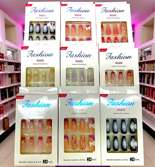 UÑAS DECORADAS MG1 12PZS