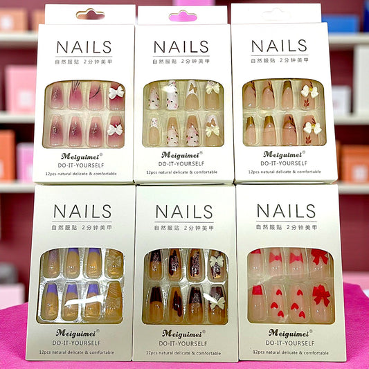 UÑAS DECORAS MG-4 12PZS