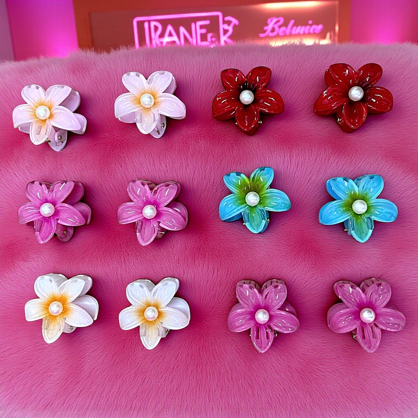 PINZA MINI PARA CABELLO PERLA 12PZS 4031-3