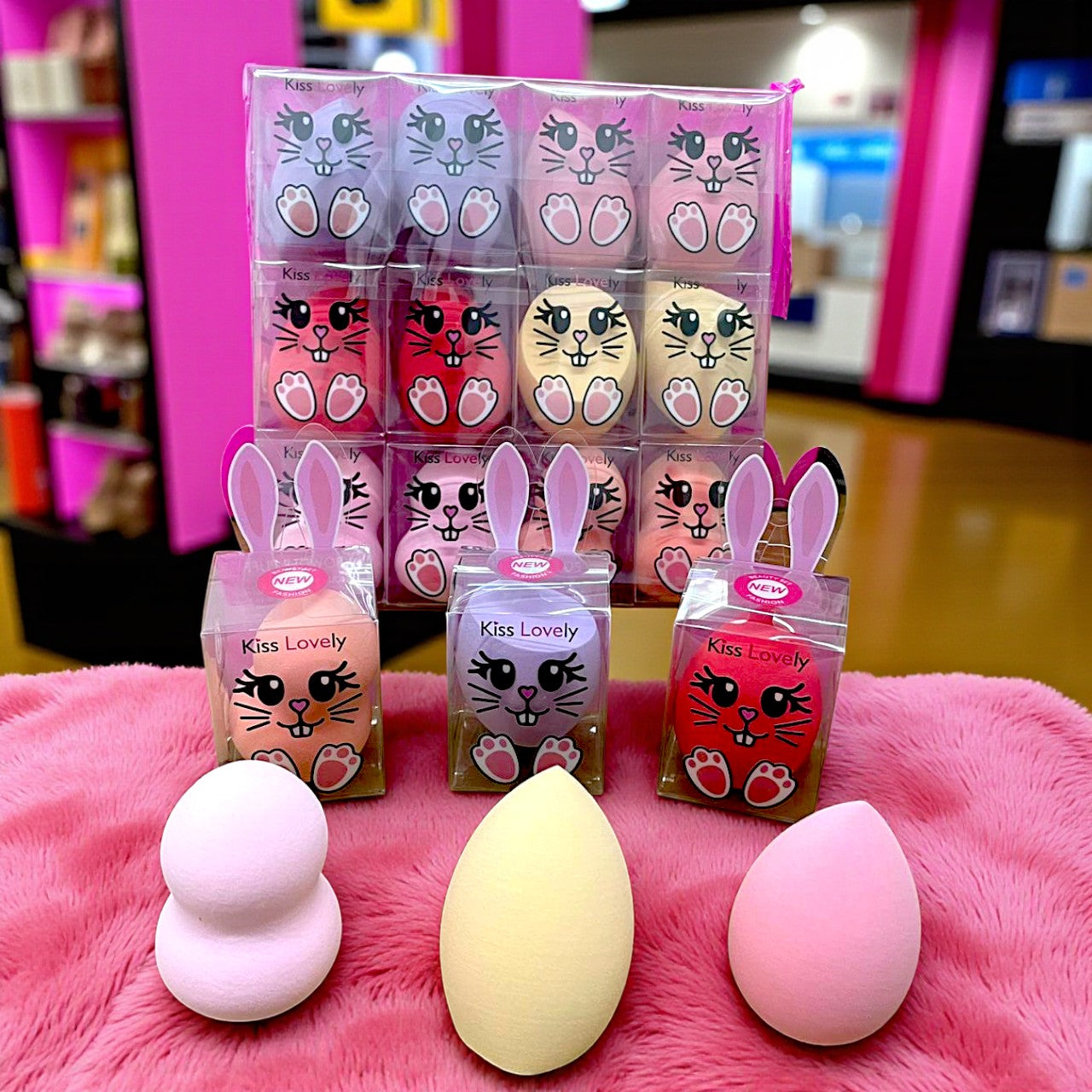 PAQUETE DE ESPONJAS CONEJITOS 12PZS FP-3244