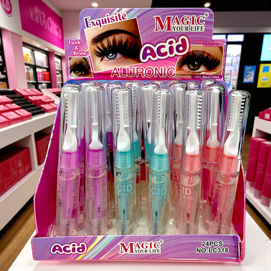 RIMEL TRANSPARENTE CEJAS Y PESTAÑAS 24PZS LC318