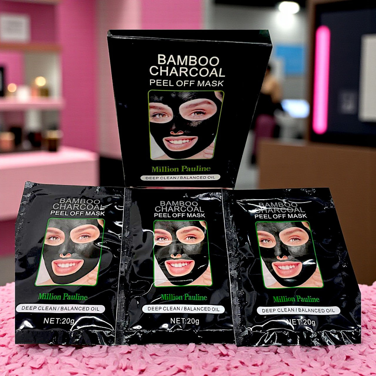 MASCARILLA PEEL-OFF CARBON DE BAMBOO 10PZ M21-60