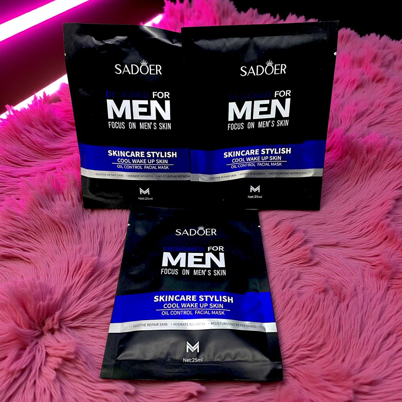 MASCARILLA PARA HOMBRES CONTROL GRASA 12PZS SD36599