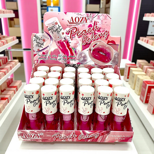 GLOSS DE DURAZNO APLICADOR GRUESO 24PZS AL020