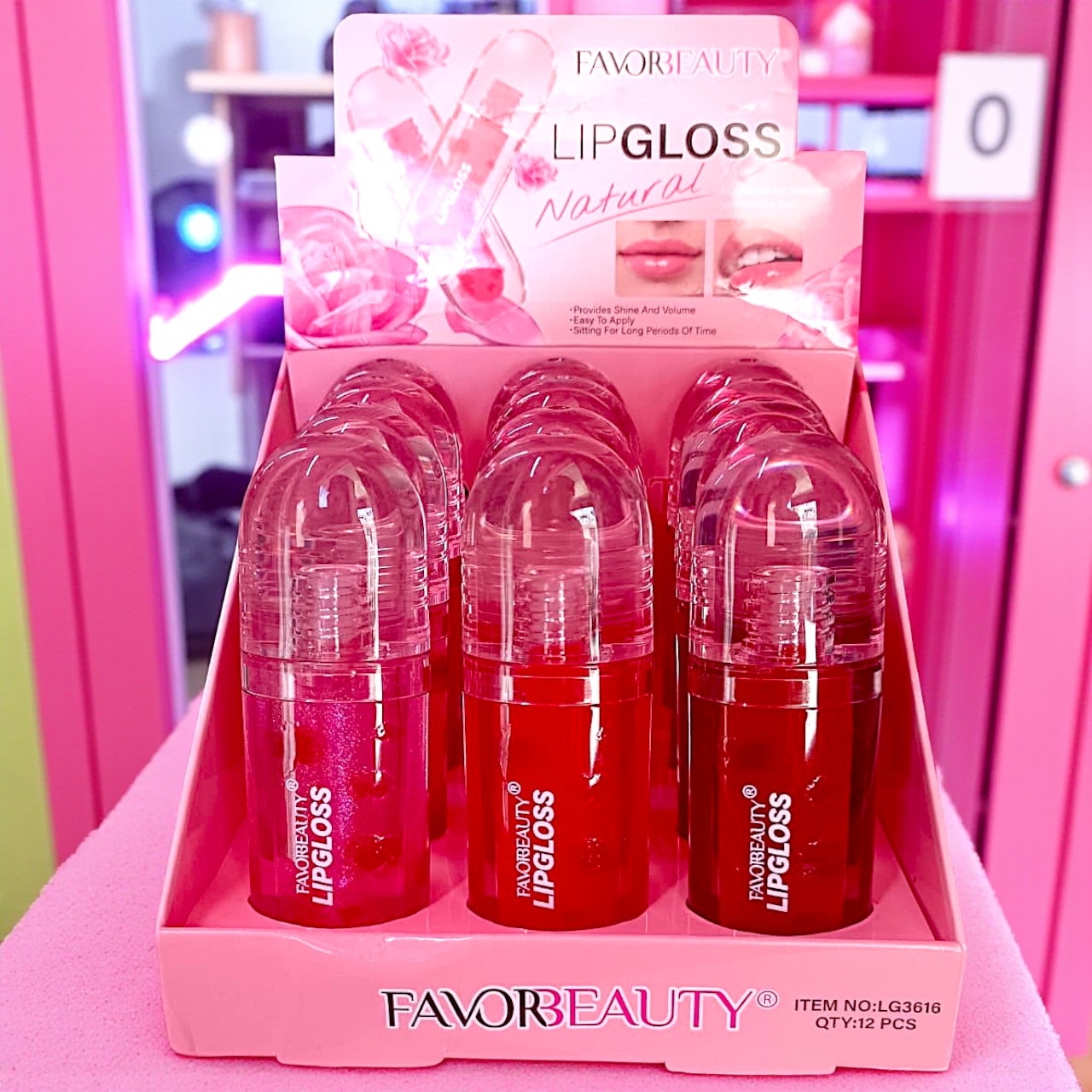 LIP GLOSS CAJA CON 12 PZ LG3616