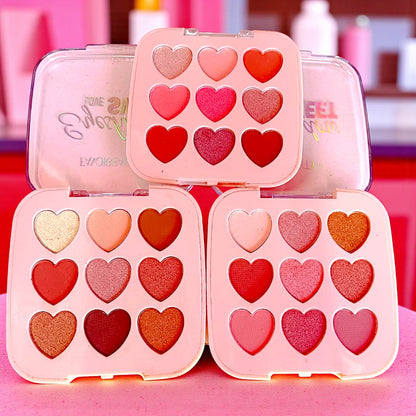 PALETA DE SOMBRAS CORAZONES 12PZS ES6535