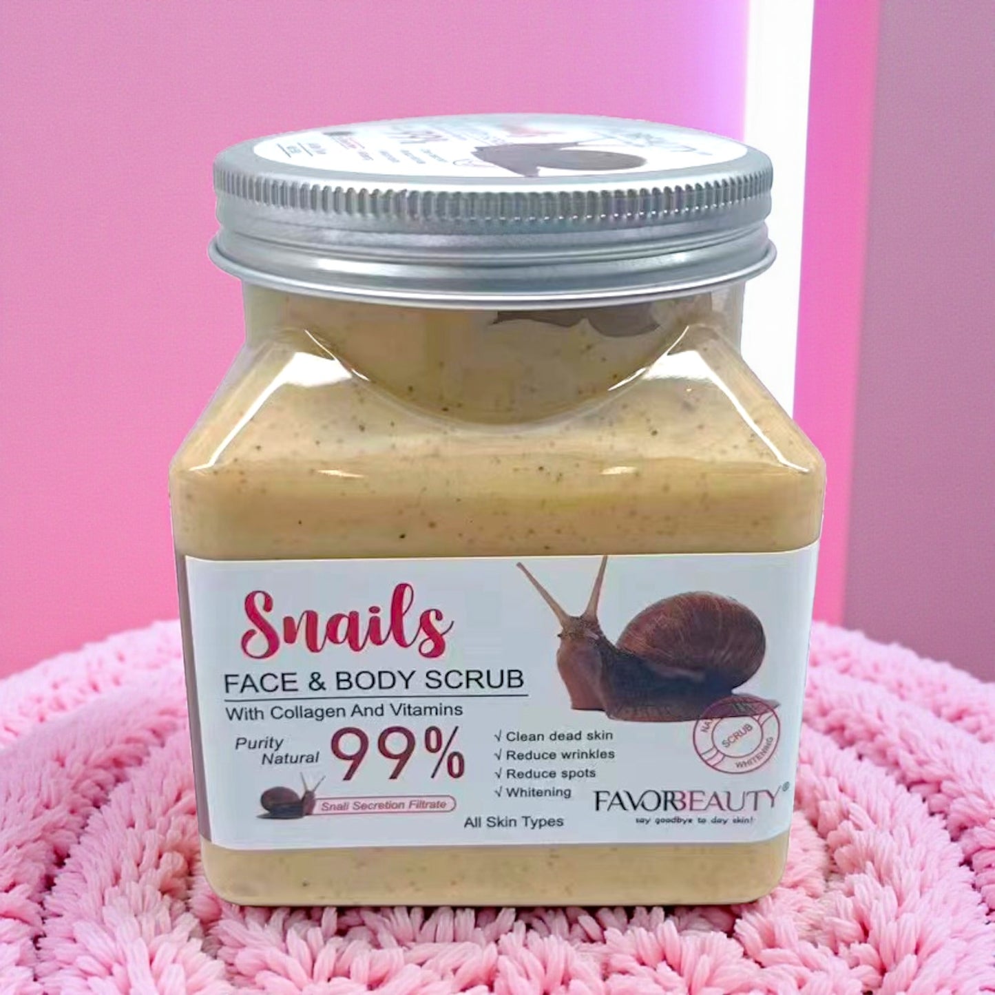 EXFOLIANTE FACIAL Y CORPORAL CARACOL 1 PZ ZI-0023