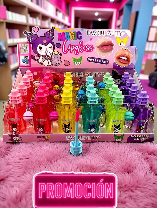 LIP GLOSS KUROMY LLAVERO 24PZS LG3534.
