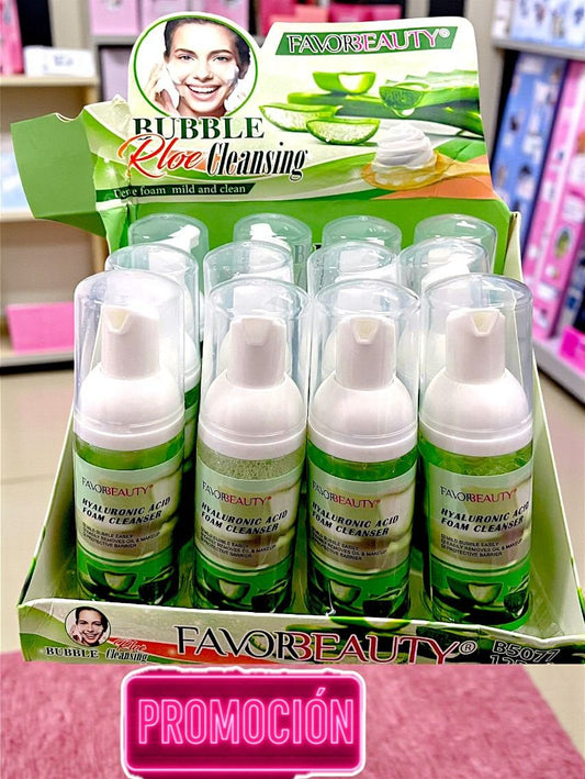 LIMPIADOR FACIAL DE ALOE CAJA CON 12 PZ B5077.