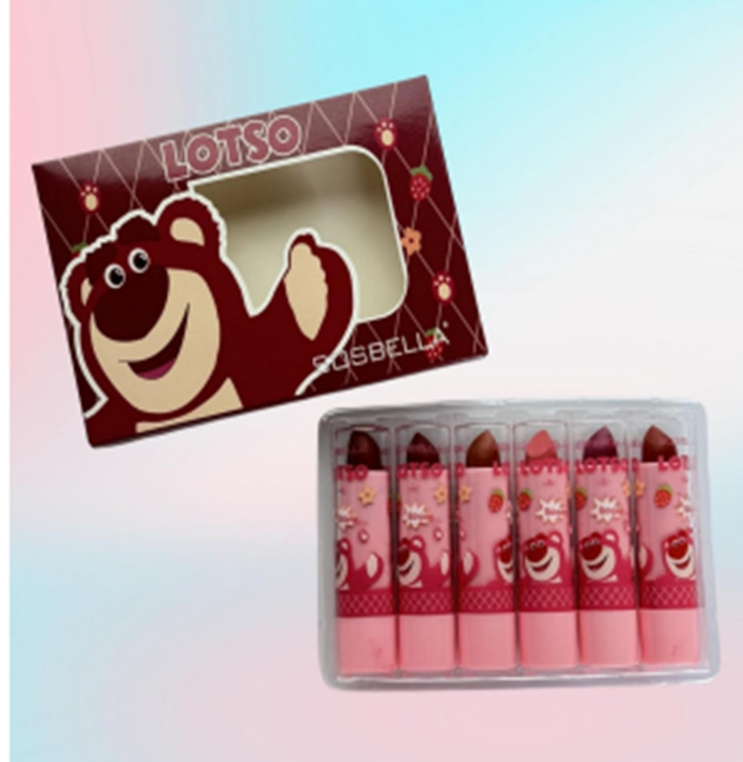 Labial en Barra  LOTSO 6PCS SOS-206