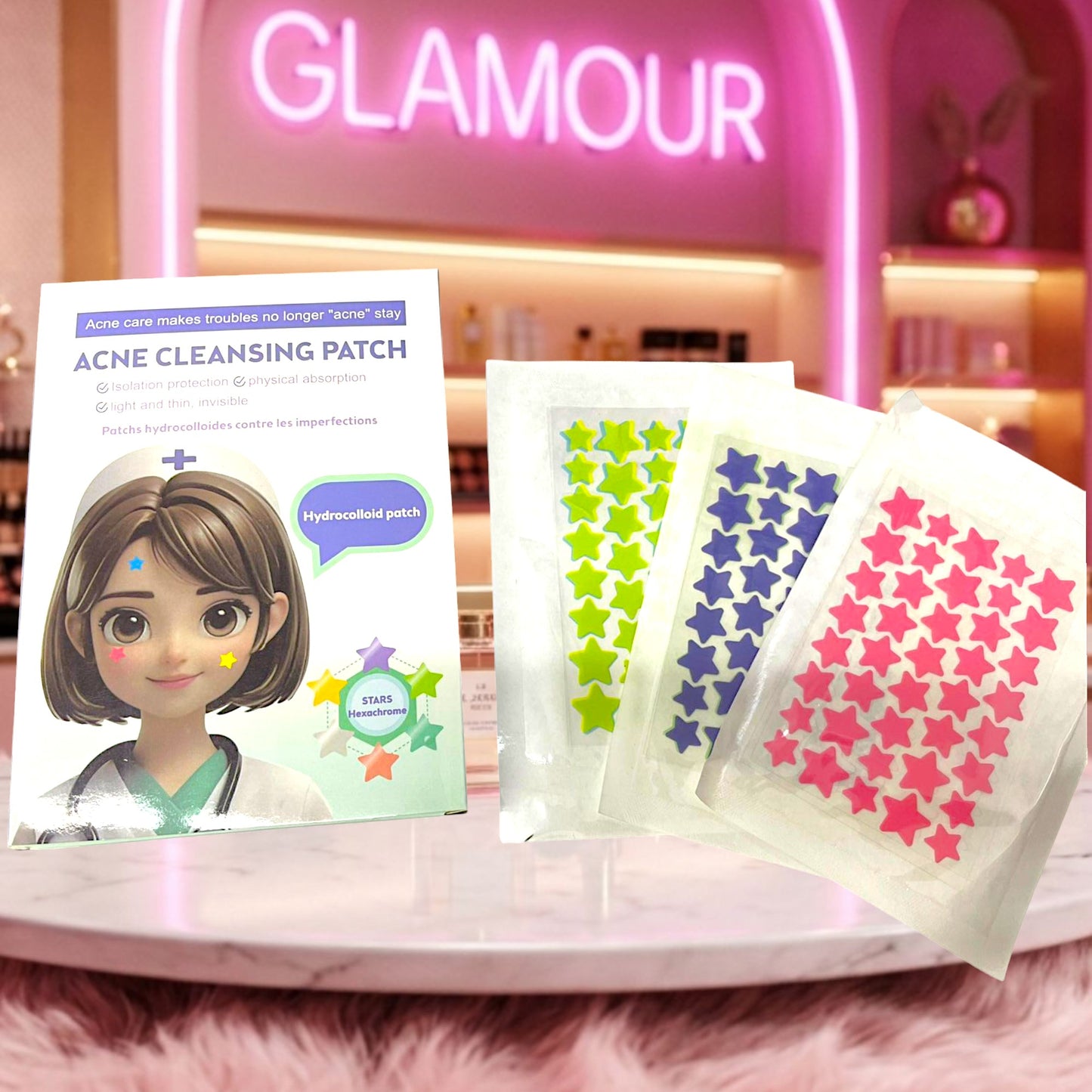 PARCHES HIDROCOLOIDES PARA ACNE 1 CAJA CON 3 PLANTILLAS CZ20