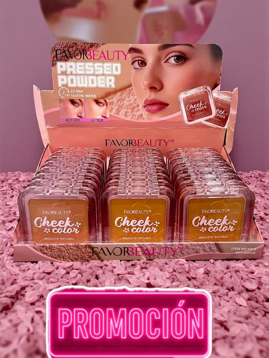 POLVO COMPACTO 6818 CAJA CON 24 PZ.