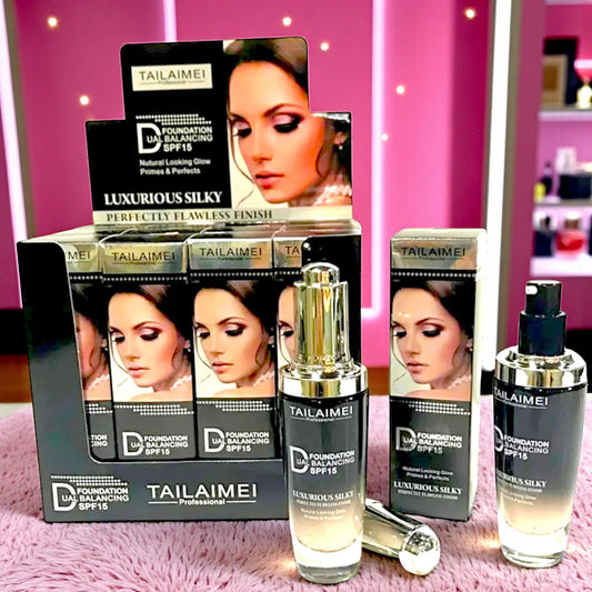 MAQUILLAJE LIQUIDO TAILAIMEI LUXURIOS 12 Pz F070B.
