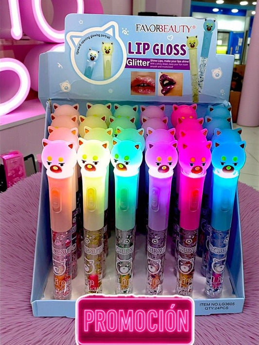 GLOSS CON LUZ 24 PCS LG3605.