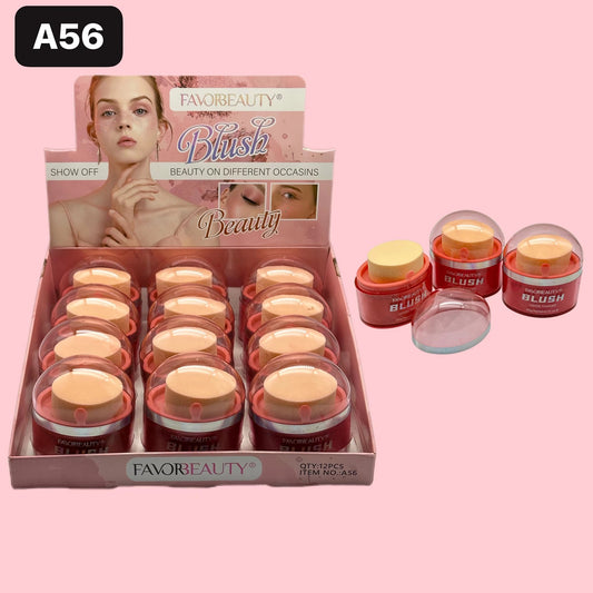 Rubor Blush Beauty 12 PCS A56