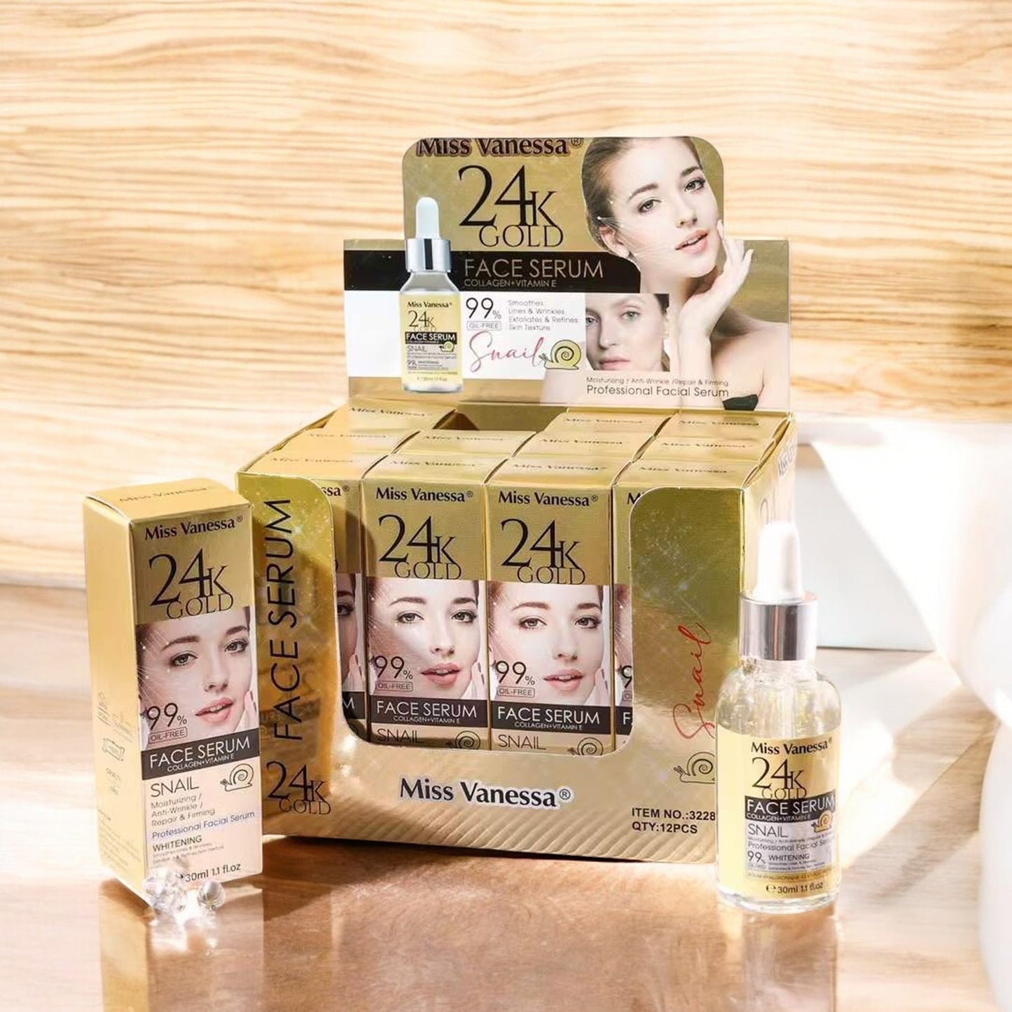 Serum Miss Vanesa 1 PC 24 K GOLD SNAIL G3228