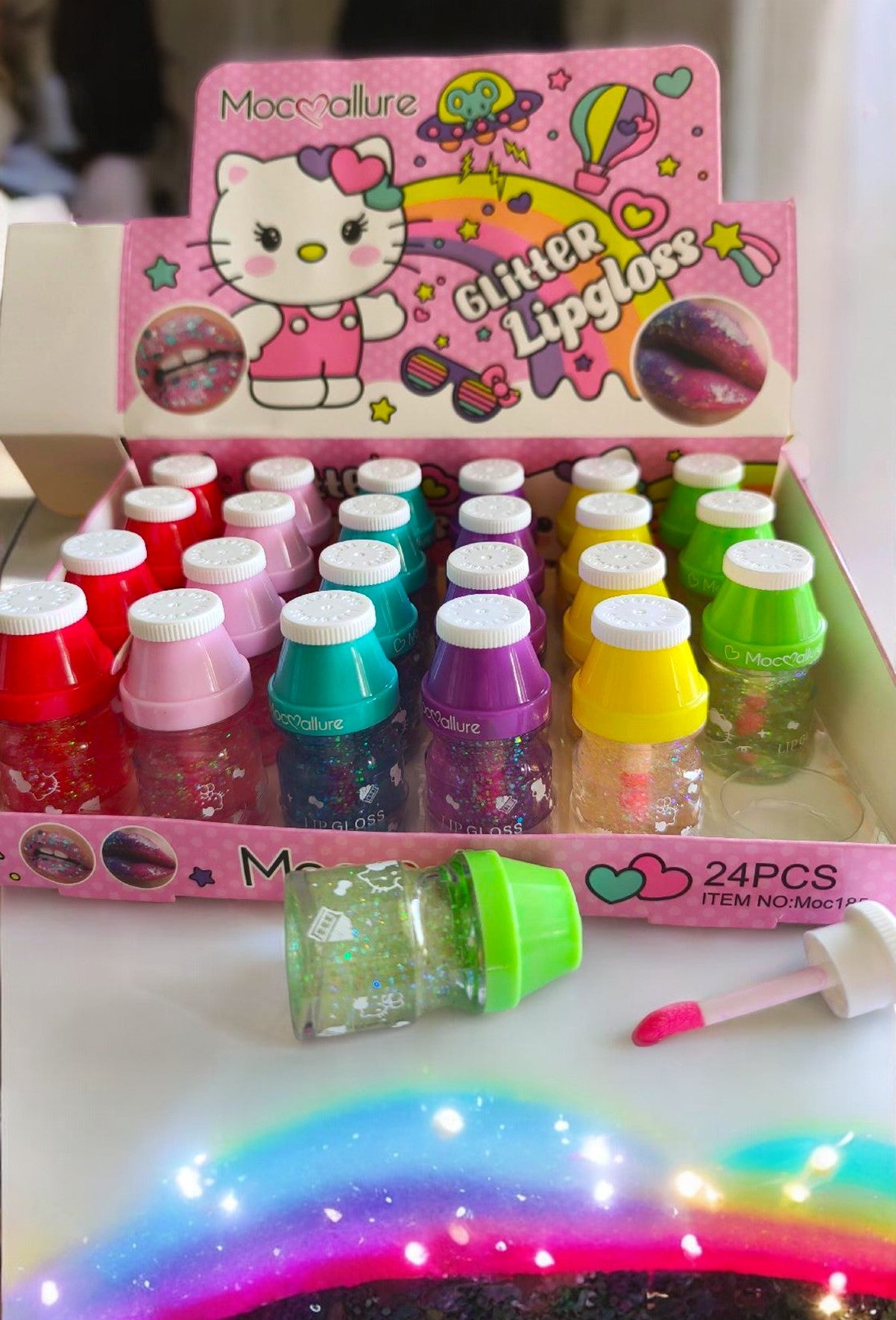 Glitter Lip Gloss Hello Kitty 24 PCS MOC185