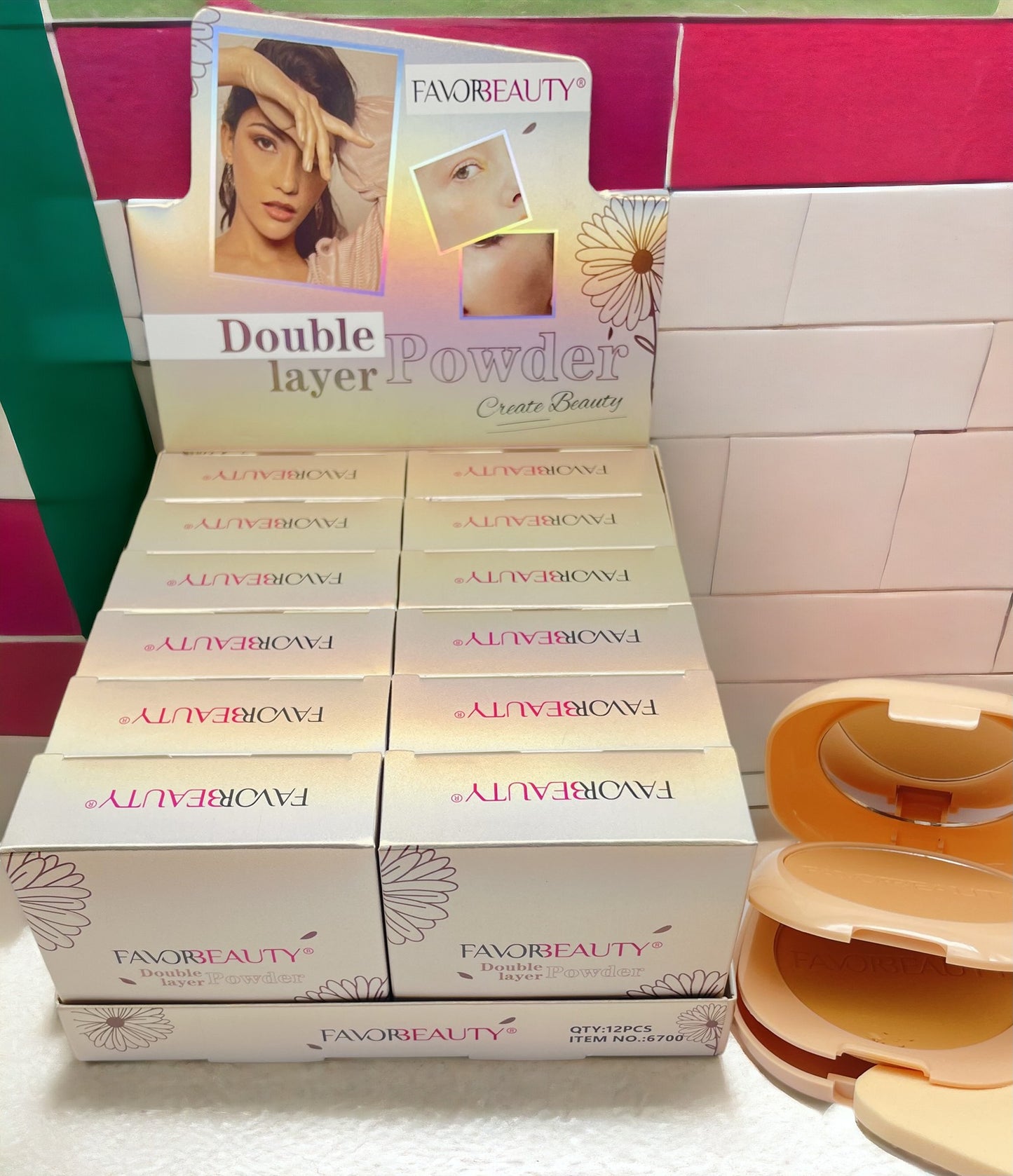 Polvo Double Layer 12 PCS 6705