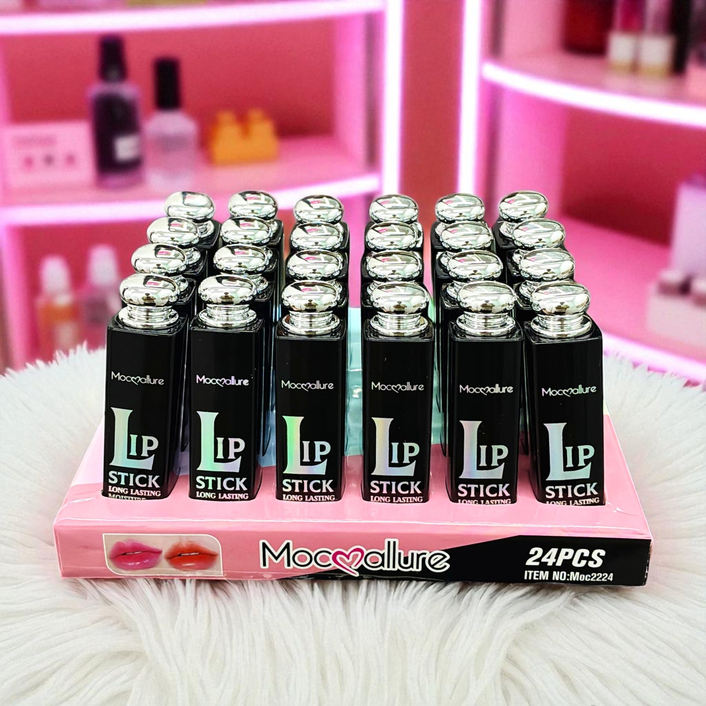 LIP STICK MOCAMALLURE 24 PCS MOC2224